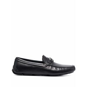 Giorgio Armani Textured Leather Black Driver Loafers - NWT